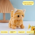 thumbnail image 7 of Realistic Interactive Robotic Cat Toy Electronic Pet Kitty That Walks Meows Moves Tail Super Cute Plush Robot Kitten Birthday Gift for Women Cat Lovers Easter Present Christmas Gift, 7 of 7