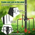 thumbnail image 3 of IHOMEPARK Heavy Duty Bird House Pole Kit Stand, 60 Adjustable  Outdoor Mount Kit  for Weather Station Birdfeeder,Bluebird House, 3 of 7