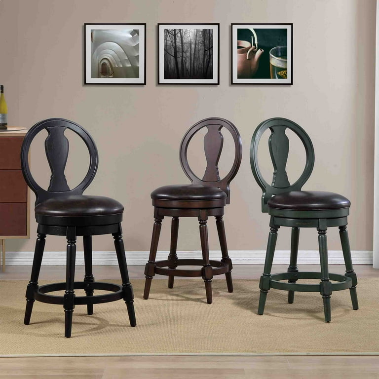 Candace Counter Height Swivel Stool Walnut