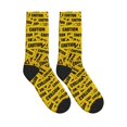 thumbnail image 4 of Unisex Caution Tape Novelty Ankle Socks Colorful ComfortSoft Lightweight Sports Athletic Socks, 4 of 7