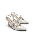 thumbnail image 4 of Dream Pairs Women’s Pointed Toe Slingback Kitten Heel Pumps With Stylish Buckle Straps, 4 of 7