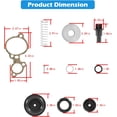 thumbnail image 6 of LE-JX 803062T1 Poppet Valve/Diaphr Kit Fit for Mercury 135-200hp 2.0L 2.5L V6, for Magnum II Magnum III XR4 XR6 V135 V150 V175 V200, 6 of 7