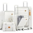 thumbnail image 1 of Joyway - 4 Ensembles de Bagages Valise Rigide en PC à Roulettes Pivotantes - (Valise Extensible 20 Pouces24 Pouces) Valise Enregistrée 28 Po, 1 of 8