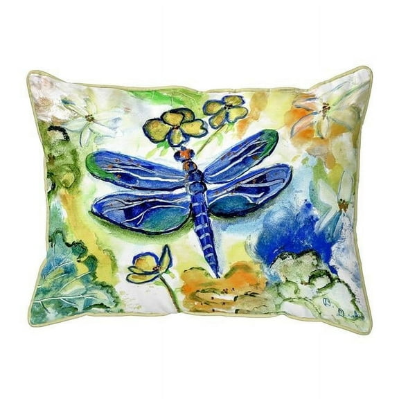 Betsy Drake HJ817 16 x 20 in. Dragonflys Garden Large Pillow