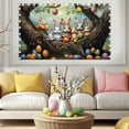 thumbnail image 6 of HongHeng Happy Easter Decorations Easter Backdrops Photography Banner Bunny Grassland Rustic Wood Background Eggs Banner for Jesus Easter Spring Party Decorations, 70.9 x 43.3 Inch, 6 of 6