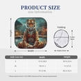thumbnail image 2 of Kdxio Pond Meditating Tiger Print 2-Piece Sun Shade Front Windshield - Foldable Car Front Window Sunshades for Most Sedans SUV Truck, 2 of 6