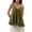 L0101 Army Green, variant on Women's Flowy Ruffle Hem Cami Tank Top Casual Solid Color Deep V Neck Sleeveless Peplum Camisole Summer Beachwear