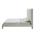 thumbnail image 4 of Inspired Home Scott Linen Upholstered Platform Bed, 4 of 10
