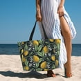thumbnail image 6 of Daiia Citrus Fruits Elegant Lemons Beach Travel Bag - Water-Resistant Beach Bag, Lightweight Tote with 7 Pockets for Women and Men - Gym,Pool,Camping,Reusable Grocery Bag, 6 of 7