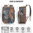 thumbnail image 3 of Summer Tropical Leaf Cooler Bag - 20L, Leakproof & Easy to Clean for Outdoor Enthusiasts & Families, 3 of 4