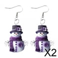 thumbnail image 1 of Pendientes de Navidad,Pendientes de muñeco de nieve de Navidad Joyería elegante,Joyería de Halloween de moda creativa para regalo de mujer,Pendientes colgantes Dijes de moda de, 1 of 8