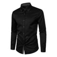 thumbnail image 4 of Camisa Doblada Para Hombre, Cuello Con Botones, Suela Larga, 4 of 5