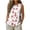 Multicolor 3, variant on Women's Floral Print Sleeveless Blouse, Crew Neck Pleated Front Casual Tank Top, Summer Loose Fit Floral Top, S-3XL