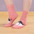 thumbnail image 5 of Super Soft Cozy Warm Cute Animal Non-Slip Fuzzy Crew Winter Socks, 1 Pair Raccoon, 5 of 6