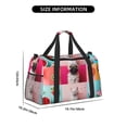 thumbnail image 3 of Disketp Colorful Dog Cat Collage Bolsa de Viaje Tipo Duffle, Bolso de Mano para Fin de Semana para Mujer, Bolsa de Gimnasio Ligera para Hombre, Esencial para Viajes, 3 of 7