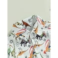 thumbnail image 5 of Wassery Toddler Boys Summer Casual Shirt 6M 12M 18M 24M 3T Short Sleeve Lapel Dinosaur Print Button Down Tops 6-3T, 5 of 8