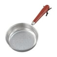 thumbnail image 1 of Stainless steel flat bottomed pan, small frying pan, snowflake patterned pan, 1 of 11