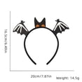 thumbnail image 3 of 1pc, Take Your Halloween Selfies To The Next Level With The Trendiest Cat Bat Pumpkin Headband Photo Props, Halloween Band Halloween Spoof Halloween Headband, Halloween Party Cosplay Supplies, 3 of 5