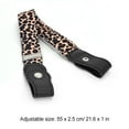 thumbnail image 4 of Sonducket Cinturón sin hebilla Suministros de armario para niños Niñas a cuadros morados y negros Cinturones estampado de leopardo Sonducket AP008680-05, 4 of 5