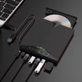 thumbnail image 1 of 7-in-1 External DVD RW CD Drive Burner Reader Player USB 3.0 Type-c Optical Drives Tray ,Portable, 1 of 9