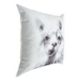 thumbnail image 2 of Kate and Laurel Como Decorative Alpaca Print Square Throw Pillow Cover, 24x24, White, 2 of 6