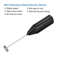 thumbnail image 3 of Uxcell Electric Tumbler Stirrer, Handheld Mini Mixer Battery Operated Stirring Mixing Black 1pcs, 3 of 6