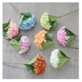 thumbnail image 5 of Nvzi 6 piezas de flores artificiales de hortensias de seda azules, ramo de hortensias realistas para bodas, fiestas, oficinas, decoración del hogar (azul y blanco), 5 of 5