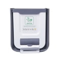 thumbnail image 1 of Naiovety Cubo de basura PP TPR, armario sin tapa plegable sin perforaciones, cubo de clasificación de basura, cesta de basura para sala de Mostrada Blanco Largo, 1 of 6