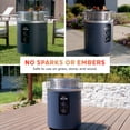 thumbnail image 6 of Ninja Fireside360 Outdoor Fire Pit & Heater, with 3 Modes, Flame Only, Heat Only, Flame & Heat, Portable for Patio, Deck, Camping, Beach, Easy Control Flames and Heat, Cyberspace, 6 of 9