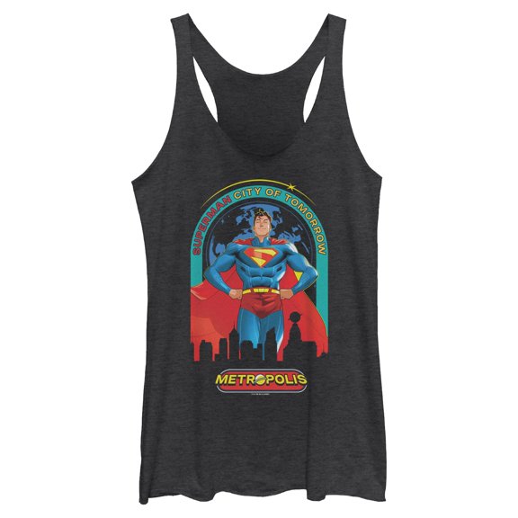 Womens Superman City of Tomorrow Racerback Tank