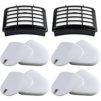 Filters for Shark Navigator Lift Away Deluxe NV360 NV352 NV370 NV358 NV355 NV351 NV356E UV540 NV350 NV356 NV357, Compare to Part # XFF350 & XHF350, 2 Hepa   4 Foam & Felt Filter Replacement