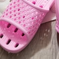 thumbnail image 4 of Shower Slippers Slides for Women Men Holes Quick Drying Bath Bathroom Pool Gym College Dorm Anti Skid Slip-On, 4 of 7