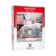 thumbnail image 6 of SUSSEXHOME Mint Meets Pink %100 Cotton Duvet Cover Set Pink, Queen Size Duvet Cover, 1 Duvet Cover, 1 Fitted Sheet and 2 Pillowcases, Iron Safe, Hypoallergenic, Breathable Bedding Set, 6 of 7