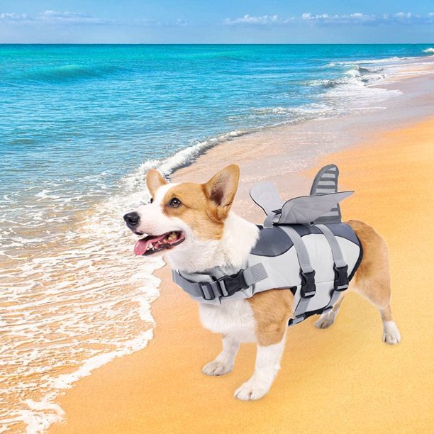 Dog Life Vest, Puppy Dog Floatation Vest for Swimming Boating