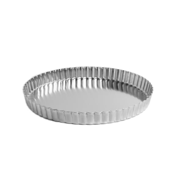 Fox Run Stainless Steel Tart and Quiche Baking Pan, 9.5" Round Tart Pan