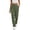 bb-Green1295, variant on Women's High Waist Straight Leg Work Pants Elastic Waist Patch Pocket Slacks
