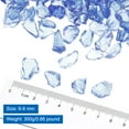 thumbnail image 2 of Unique Bargains Fire Glass Stone 6-9mm Blue Reflective, 0.66 lbs, 2 of 6