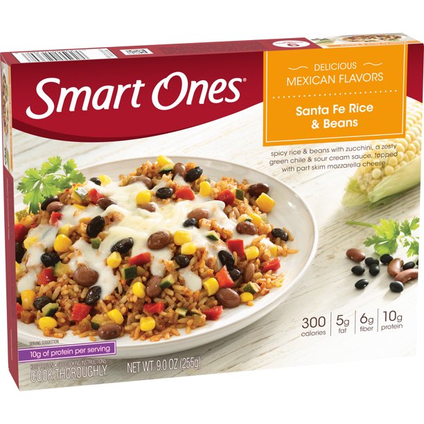 Smart Ones Sante Fe Rice & Beans, Frozen Meal, 9 oz Box