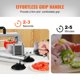 thumbnail image 3 of VEVOR Cortadora de tomate comercial, cortadora de tomate de 3/8 pulgadas, máquina cortadora de tomate resistente de acero inoxidable, cortadora manual de tomate con pies antideslizantes, 3 of 9