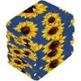 thumbnail image 3 of Brilliant Sunflower Washcloth 12x12in Set, 2 Pack Absorbent Cotton Towel Square Kitchen Dishes Towels, Soft Cleaning Face Hand Towel Fast Drying, 3 of 7