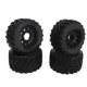 thumbnail image 4 of Grupo de neumáticos de automóviles RC de 4 piezas 1 / 10 engrosamiento de neumáticos y ruedas RC antideslizantes y amortiguadores fuertes, con acoplador de 12 mm 14 mm, para el tipo traxxas a, 4 of 10