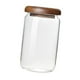 thumbnail image 1 of Tarro de almacenamiento de vidrio con tapa hermética, bote de cocina, contenedor de alimentos para encimera, tarro de miel para nueces, pasta, azúcar, tapa a presión 600ml Macarena tarro de almacenamiento, 1 of 8