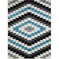 thumbnail image 2 of HR HANDCRAFT RUGS HR Southwestern Tribal Inspired Area Rug - Modern Faded Tribal Design - Blue, Gray, Black, White - Contemporary Style 5 x 7, 2 of 5