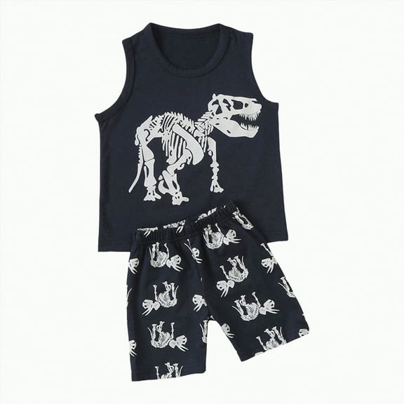 TOWED22 Toddler Baby Boy Clothes Farm Animal Embroidered Short Sleeve T-Shirt and Plaid Shorts Set 2Pcs Summer Outfit(White,3-4 Y)