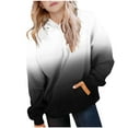 thumbnail image 3 of MKOSPLRT Oversized Hoodies for Kid 5-15Y Long Sleeve Raglan Pullover Tops Casual Gradient Sweat Shirts Fall Loose Fit Hoodies with Pocket, 3 of 7