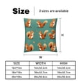 thumbnail image 5 of Squirrel Velvet Throw Covers Pillow Inserts - Set of 2 Decorative Pillows with Unique Patterns for Home Decor, Couch, Bed - 16x16, 18x18, 20x20 Inches, 5 of 6