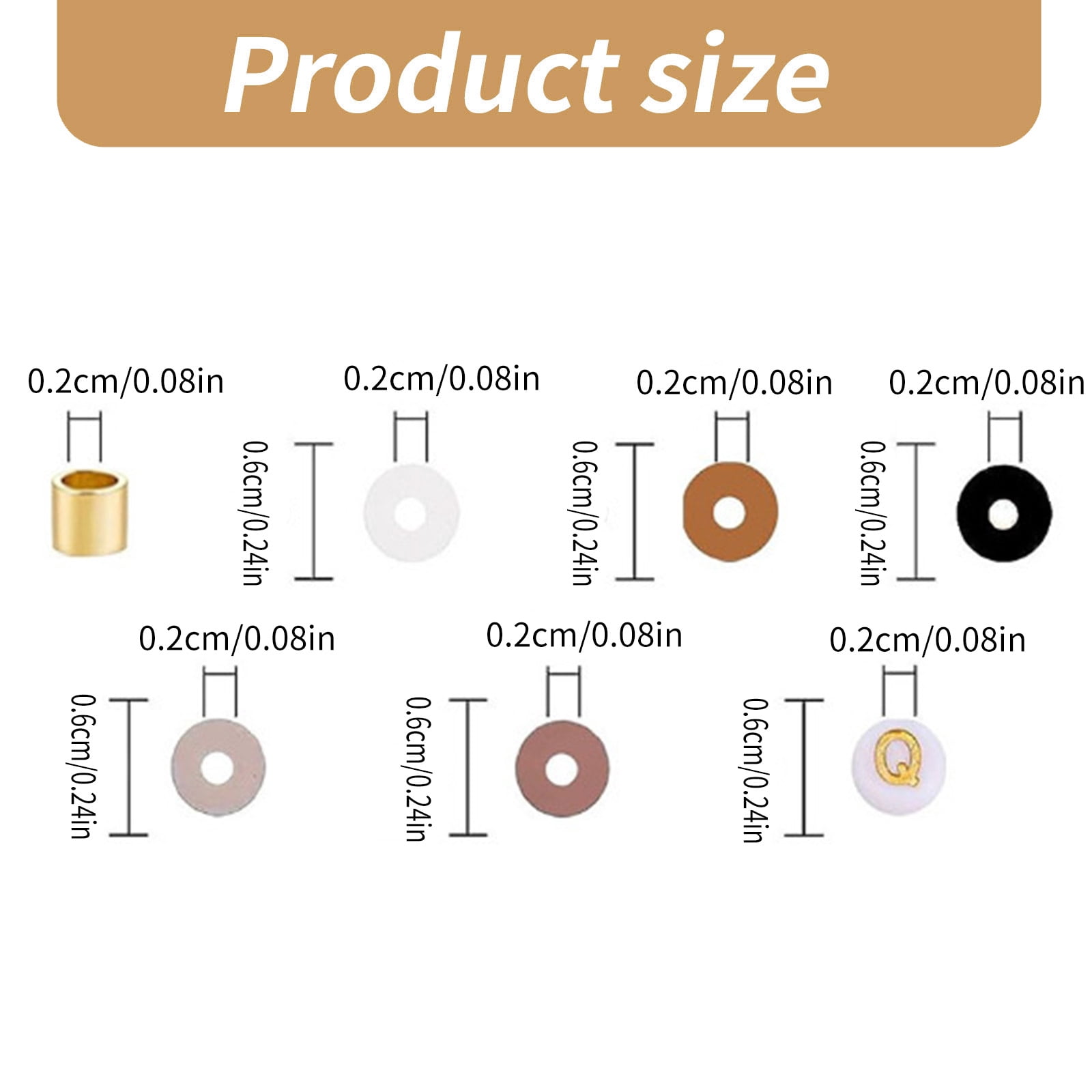 Handmade Clay Beads Set Letter Jewelry Charm Jewelry Making Supplies Clay Beads Handmade Part Soft Clay Texture
