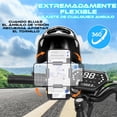 thumbnail image 2 of Soporte para teléfono de motocicleta con mini visera para casco, universal para smartphones de 4,7 a 7,2 pulgadas, soporte estable para bicicletas. Rotacion 360grados Negro, 2 of 6