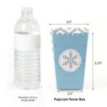 thumbnail image 2 of Big Dot of Happiness Winter Wonderland - Snowflake Holiday Party and Winter Wedding Popcorn Treat Boxes - Set of 12, 2 of 6