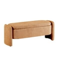 thumbnail image 4 of M optimized Ottoman Oval Bedroom Storage Bench Fleece Fabric Bench with Storage Space Storage Bench for Living Room Entryway Bedroom Hallway, 4 of 9